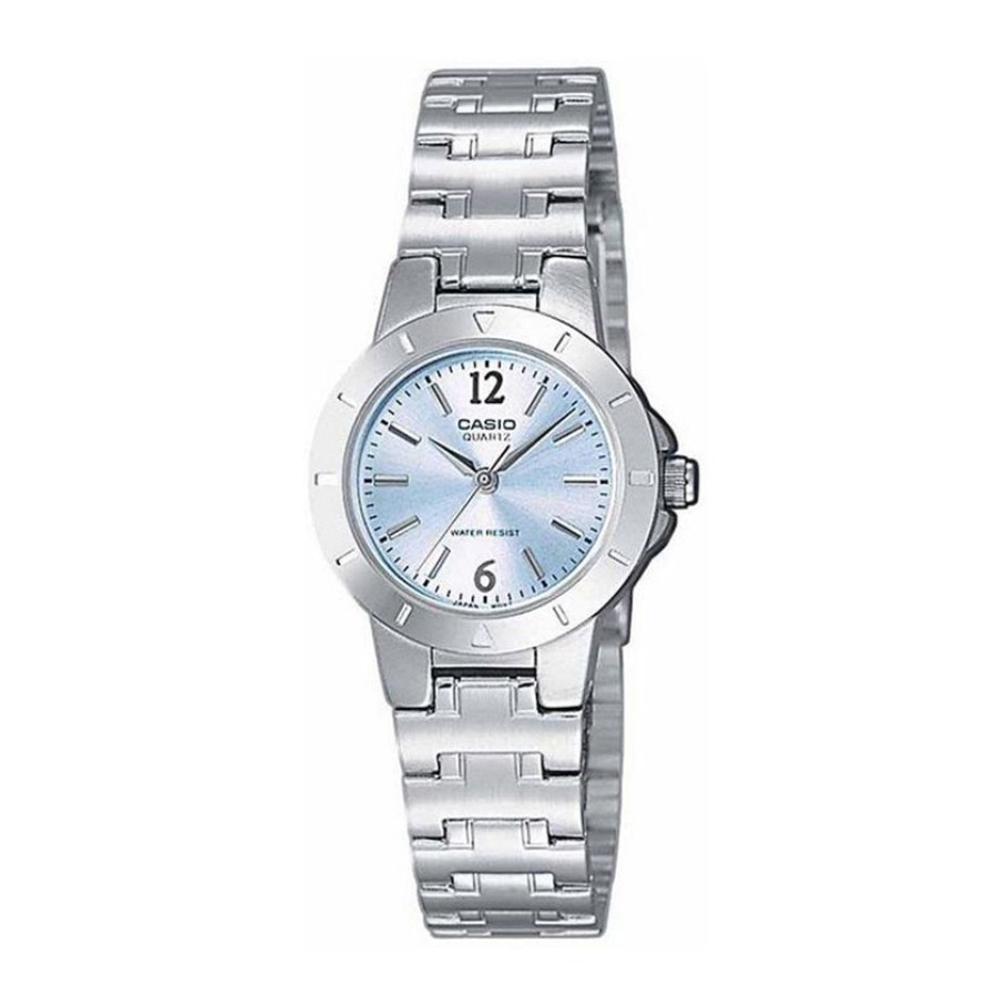 Casio Standard นาฬิกาข้อมือผู้หญิง สายสแตนเลส รุ่น LTP-1177,LTP-1177A, LTP-1177A-2A ( CMG )- สีฟ้า