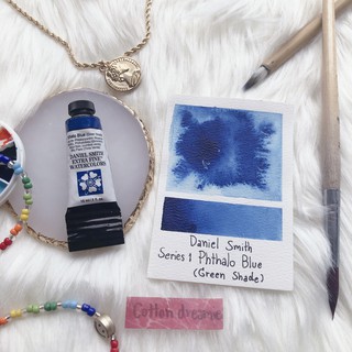 สีน้ำ Daniel Smith เกรดอาร์ตติส Series 1 สี Phthalo Blue ( Green Shade ) แบ่งขาย2ml.