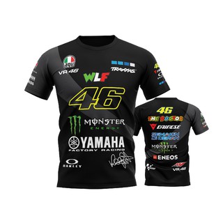 เสื้อพิมพ์ลาย YAMAHA ผ้าแห้งเร็ว เสื้อยืด ขี่มอเตอร์ไซค์ เสื้อยืดแขนสั้น ใส่สบาย เสื้อกีฬา