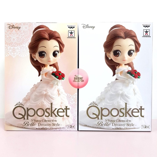 Q Posket Disney Characters Belle Dreamy Style 2 Types Set เบลล โมเดลเจ าหญ ง Princess ด สน ย ด สน ย ฟ กเกอร แท Shopee Thailand