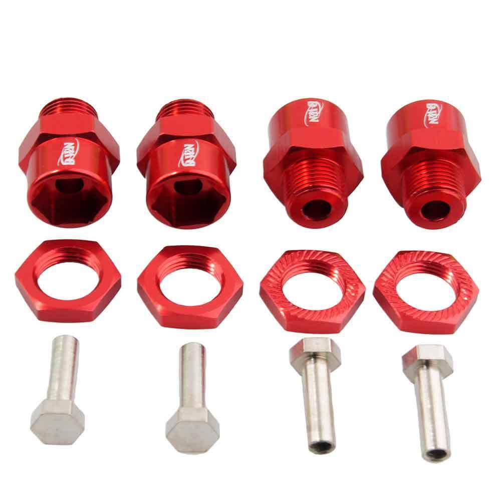 RC ล้ออลูมิเนียม Hex รวม 12 มม.เปิด 17 มม. 4PC สําหรับ HSP 1:10 Buggy รถบรรทุก