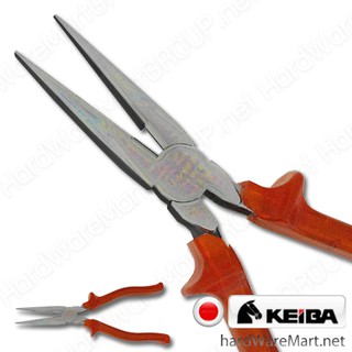 KEIBA คีมปากแหลม 8" T-308 (B) ด้ามหนา ปัดเงา ของแท้ 100%