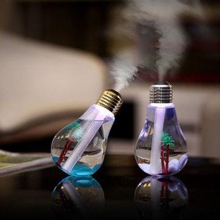 BULB Humidifier เครื่องพ่นควันเพิ่มความชื้นเรืองแสงได้ รูปหลอดไฟ(ขาว)