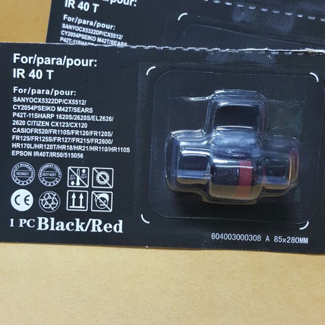 หมึกเครื่องคิดเลขรุ่น IR 40 T 2สี [เเดง/ดำ] (( ของเเท้ ))