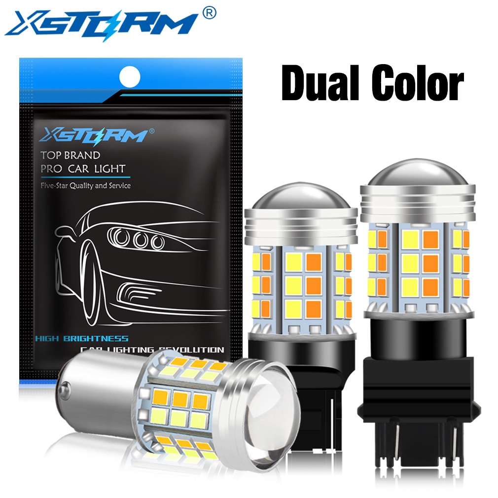 Xstorm หลอดไฟเลี้ยวรถยนต์ T20 Led 7443 W21 5W Bulb 1157 BAY15D P21 5W Led T25 3157 P27 7W 1 ชิ้น