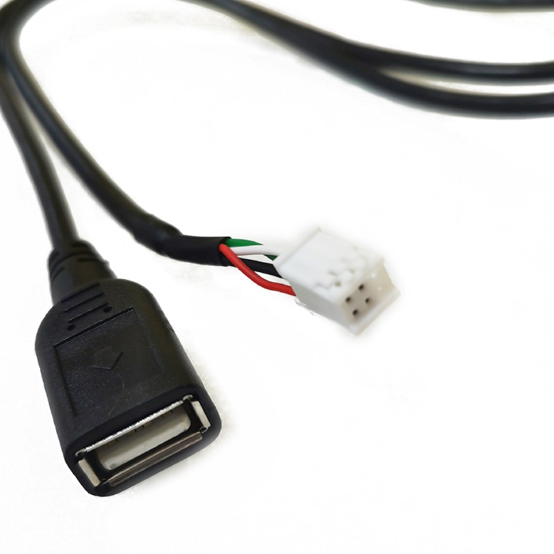 Ch [พร้อมส่ง] สายเคเบิลอะแดปเตอร์ USB 4Pin+6Pin 1 เมตร สําหรับวิทยุรถยนต์ 2 ชิ้น ราคา ถูกที่สุด ดีลบีเคเค แกลเลอรีภาพที่ 3
