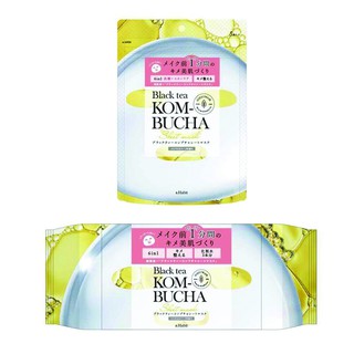 &amp;HABIT BLACK TEA KOM-BUCHA SHEETS MASK แอทแฮบบิท แบล็ค ที คอมบุชะ ชีท มาส์ก มาส์กหน้า (ไซส์เล็ก5แผ่น)