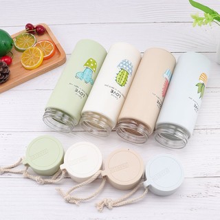 HA Shop ขวดน้ำลายแคนตัส กระบอกน้ำ  ความจุ 450ML น่ารัก เครื่องดื่ม พกพาสะดวก ที่ใส่อาหารและเครื่องดื่ม