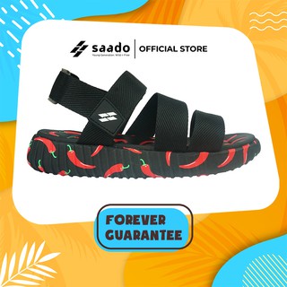 SC01 -  Sandal Special Chili สีดำลายพริก