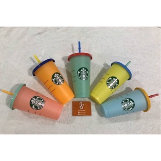 แก้วรียูสเปลี่ยนสี starbucks ราคา490/1ใบ