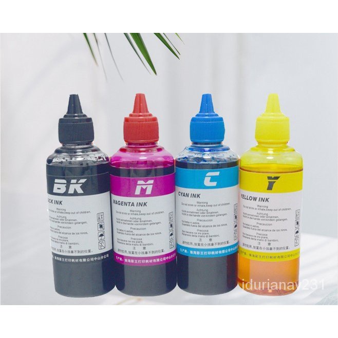 😊หมึกเติม HP ยี่ห้อ,100ml หมึกเติมเครื่องพิมพ์อิงค์เจ็ท เครื่องติดแทงค์&ตลับหมึก (Ink refill) HP680 