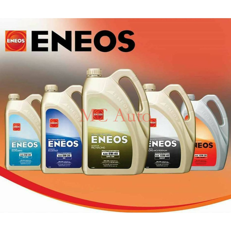 น้ํามันเครื่อง ENEOS สังเคราะห์เต็มรูปแบบ Semi Synthetic Miyak Hitam Eneos 0W20 5W40 5W30 10W40 15W4