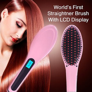 Wonder Brush แปรงรีดร้อนหวีผมตรง อัตโนมัติ พร้อมจอ LCD HQT-906