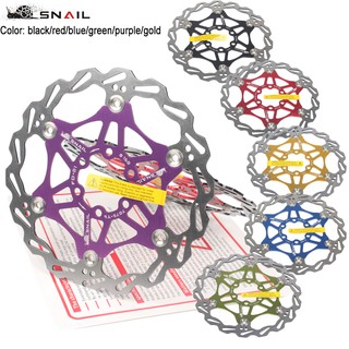 SNAIL ดิสก์เบรกโรเตอร์ 160 มม.อุปกรณ์เบรคจักรยาน ถนน mtb