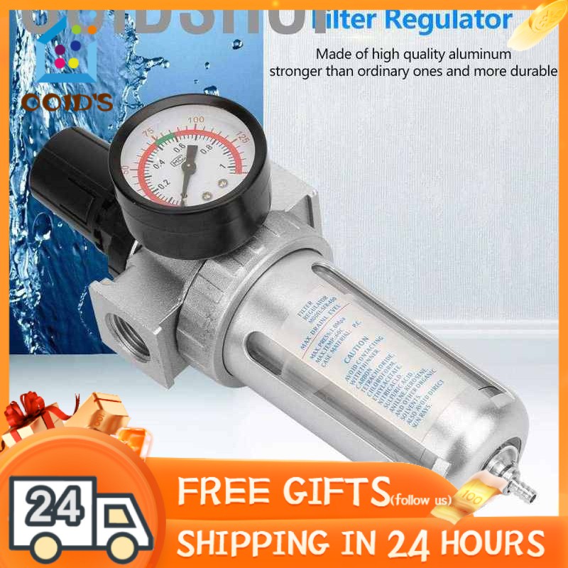 Seller Air Filter Regulator 12 Water Pressure Compressor Moisture Trap Separator