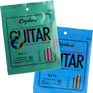 สายกีต้าร์ไฟฟ้า Orphee Rx15,Rx17 เบอร์ .009 และ .010｛ของแท้💯%｝