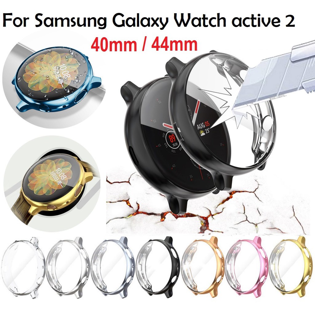 เตรียมตัว!! เคส Samsung Galaxy Watch Active 2 Case Protective Cover กรอบเคสนาฬิกา TPU Frame With Screen Protector