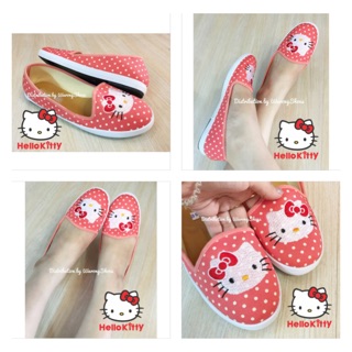 Flat Shoes "Hello Kitty"รองเท้าผ้าใบคืดตี้