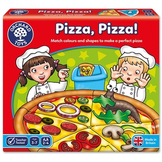 ORCHARD TOYS, Pizza, Pizza! บอร์ดเกมส์เด็ก เสริมทักษะรูปร่าง แยกแยะสี ลิขสิทธิ์แท้ นำเข้าจากอังกฤษ ของเล่นเด็ก 3-7 ปี