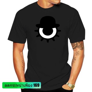 เสื้อยืดแขนสั้นลําลอง คอกลม ผ้าฝ้าย พิมพ์ลาย Stanley Kubrick Eye And Bowler Hat สไตล์คลาสสิก สําหรับผู้ชาย