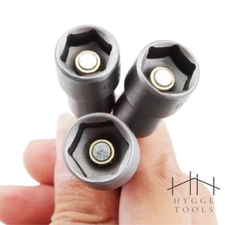 ลูกบล็อกหัวแม่เหล็ก บล็อกยิงหลังคา Power nut ใช้กับสว่าน หัวบล็อกแม่เหล็ก บล็อคขันน็อตหลังคา บล็อกน็อต