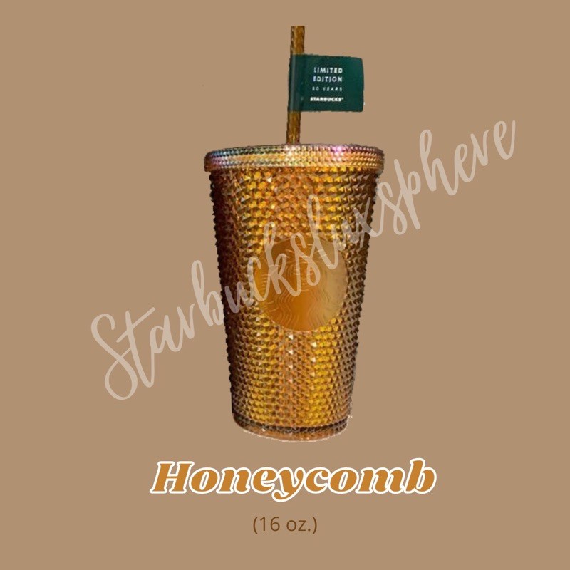 แก้วหนาม Starbucks ของแท้ 100% สี Honeycomb Limited Edition 50 years Starbucks USA