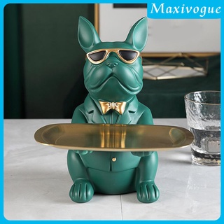 ( Maxivogue ) Bulldog โมเดลตุ๊กตาเรซิ่นสําหรับตกแต่งบ้าน