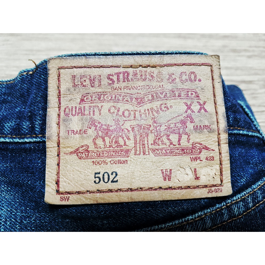 Levi's 502 W32 Big E ริมแดง ( j3 )