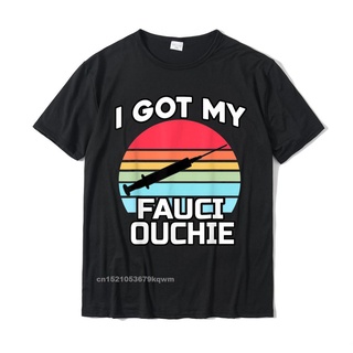 [COD]เสื้อยืด พิมพ์ลาย I Got My Fauci Ouchie Dr Fauci Pro Vaccine Ized Ized ของขวัญวันเกิด สไตล์โกธิคเรโทรS-5XL