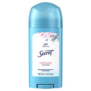 Secret Wide Solid Antiperspirant Deodorant Powder Fresh 76g.