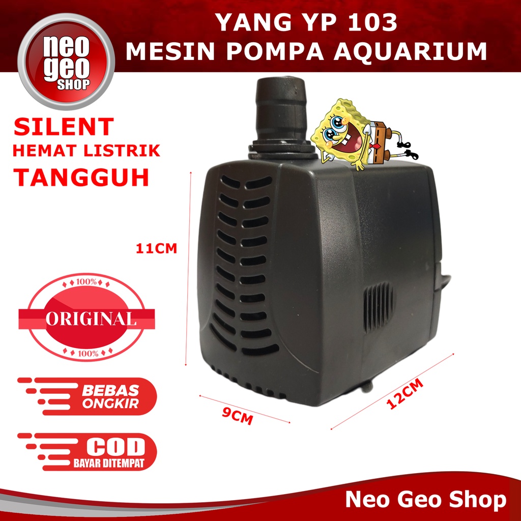 YANG Yp 103 YP103 Yp-103 ปั๊มน้ําแบบจุ่ม ปั๊มบ่อตู้ปลา