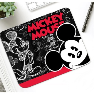 MICKEY BR แผ่นรองเม้าส์ แผ่นรองเมาส์ เมาส์ สี่เหลี่ยม ลาย MICKEY MOUSE BR ขนาด 21 x 26 cm สวยงาม น่าใช้งาน MANOPNEST