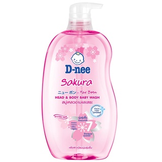 Free Delivery D Nee Pure Head and Body Baby Wash Pink 800ml. Cash on delivery