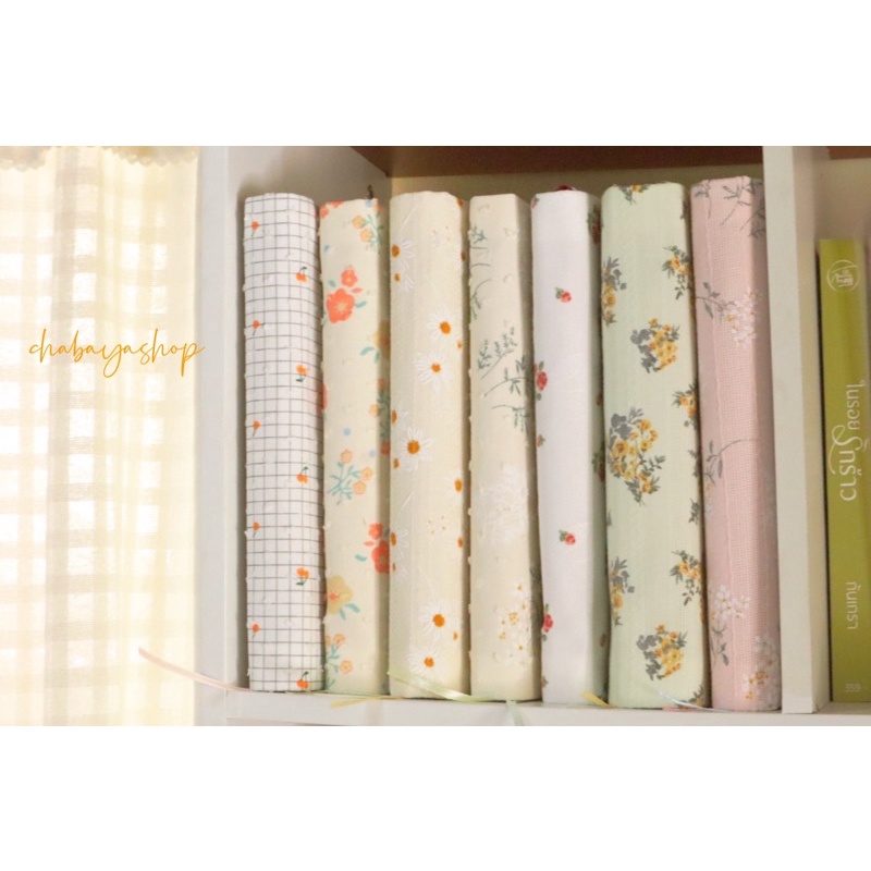 ปกผ้าใส่หนังสือผ้าคอตตอน มีขนาดA5/B6/การ์ตูน📚 (อัพเดทลายใหม่เพิ่มเติม12/8/66) - รูปที่ 3