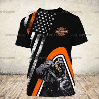 เสื้อกันหนาว มีฮู้ด ลาย harley davidson 3 มิติ สําหรับผู้ชาย และผู้หญิง262103K53