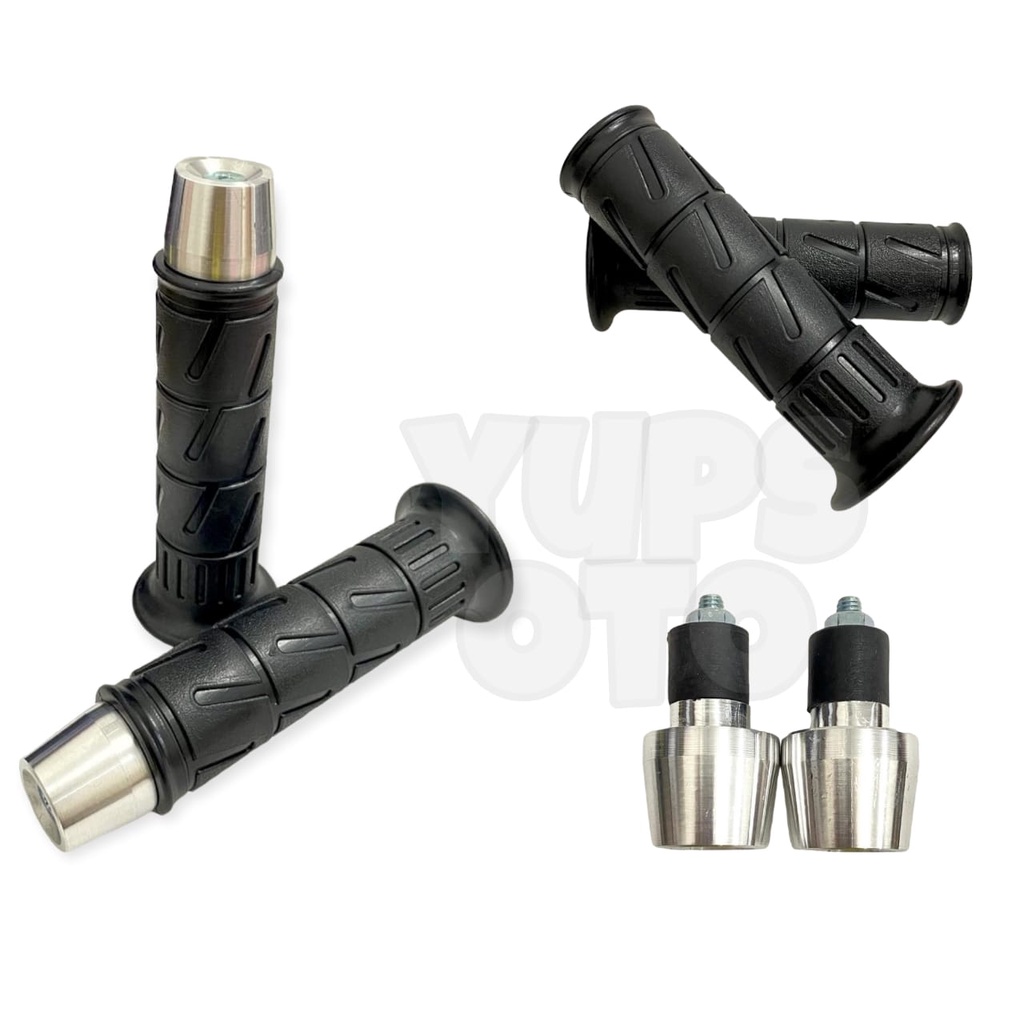 2IN1 แพคเกจสีดํา KAWASAKI KAZE GRIP KAWASAKI HANDGRIP มาตรฐานรุ่นสีดํา KAZE HANDGRIP + PCX HANDLEBAR
