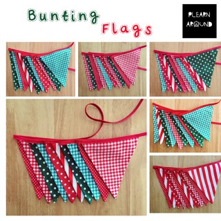 ธงราว ธงประดับ ธงปาร์ตี้ ธีมคริสมาสต์ Bunting Flags - Christmas Theme