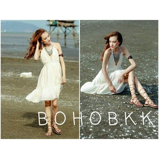 Bohobkk Minidress, ชุดไปทะเล เดรสสั้นเปิดหลัง