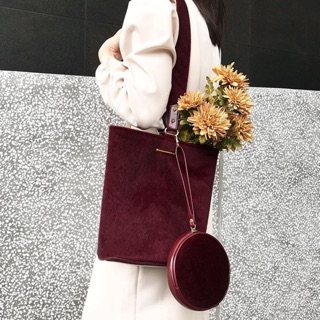 Bucket bag (Burgundy)