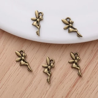 จี้สร้อยคอ สร้อยข้อมือ รูปเอลฟ์ นางฟ้า สไตล์วินเทจ DIY 40 ชิ้น