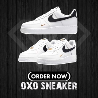 NIKE AIR FORCE 1 07 ESSENTIAL WHITE BLACK AF1 White Black (Originals Quality 100%)