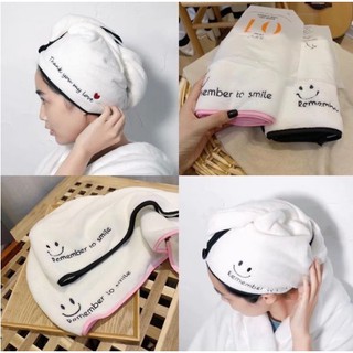 ผ้าเช็ดผมนาโน ผ้าคลุมผม มีเก็บปลายทาง พร้อมส่ง