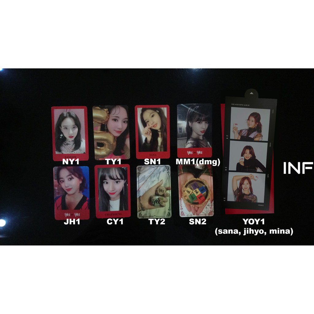 TWICE official yes หรือ yes photocard/ yes หรือ yes card