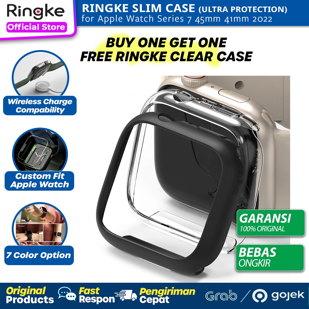 Apple Watch Series 9 8 7 45mm Ringke Slim Clear Casing