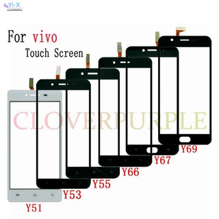 หน้าจอสัมผัส สําหรับ vivo Y51 Y53 Y55 Y66 Y67 Y69 หน้าจอสัมผัส ดิจิไทเซอร์ แผงเซนเซอร์กระจกด้านหน้า (ไม่มี LCD)