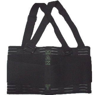 MAK Back Support เข็มขัดพยุงหลัง - สีดำ (2 ชิ้น)