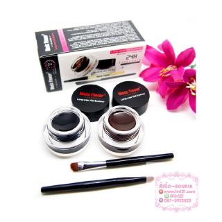 Music flower 24H Lasting Waterproof Eyebrow and Eyeliner Cream มิวสิคฟลาวเวอร์ เขียนคิ้ว + มาสคาร่า กันน้ำ 24 ชม.