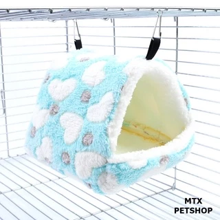 ที่นอน ทรงบ้าน // ที่นอนบ้านนกแก้ว, ชูก้า, สัตว์เล็ก (แบบแขวนกรง)