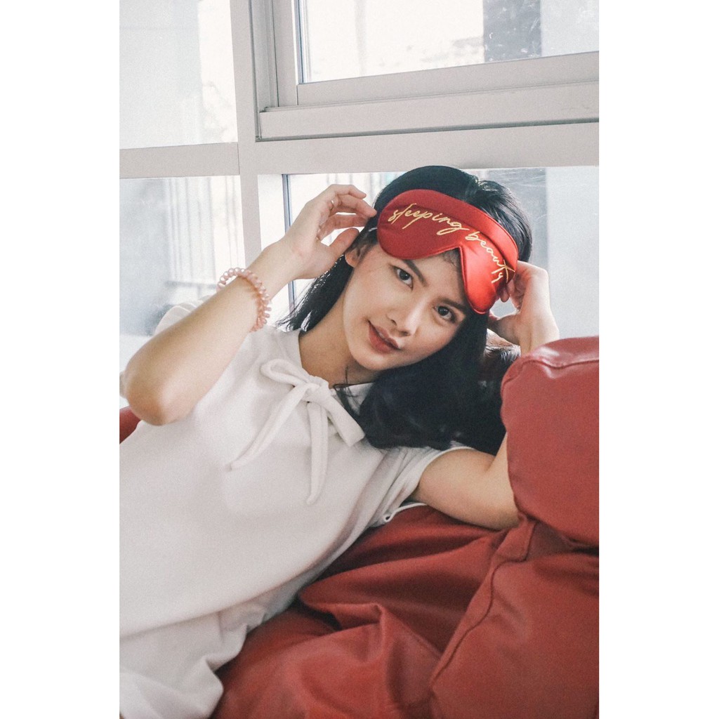 Alaska Bear ผ้าปิดตา sleepmask/blindfold 100% Mulberry Silk 19 Momme, super soft & smooth