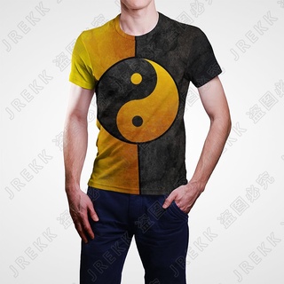 เสื้อยืดแขนสั้นลําลอง พิมพ์ลายอนิเมะ Yin Yang Eight Trigrams Gossip The Eight Trigrams แฟชั่นฤดูร้อน สําหรับผู้ชาย และผู้หญิง 2023